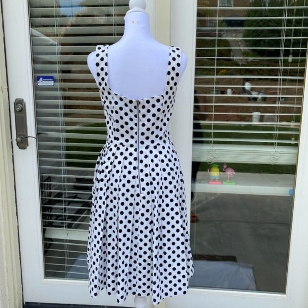 🚀SOLD🧨Mid 2000's Betsey Johnson White w/ Black polka dot - Picture 4 of 16